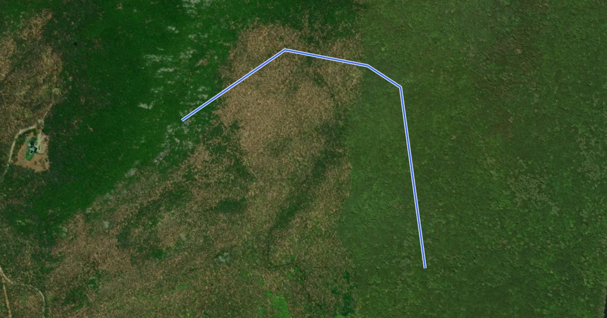 Маршрут Lost Farm Trail на спутниковом снимке