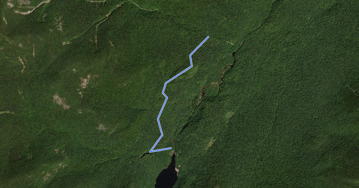 Маршрут Lost Lookout Trail на спутниковом снимке