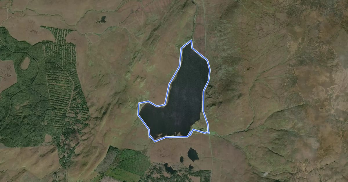 Маршрут Lough Easkey Loop на спутниковом снимке
