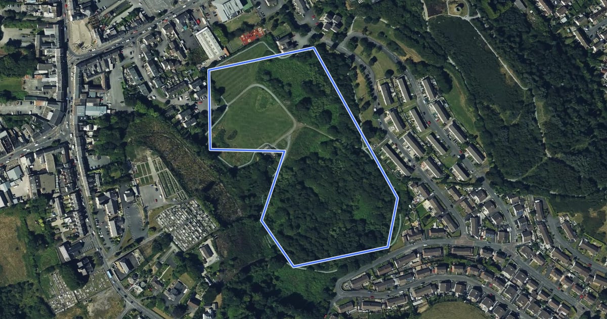 Маршрут Lough Park Trail на спутниковом снимке