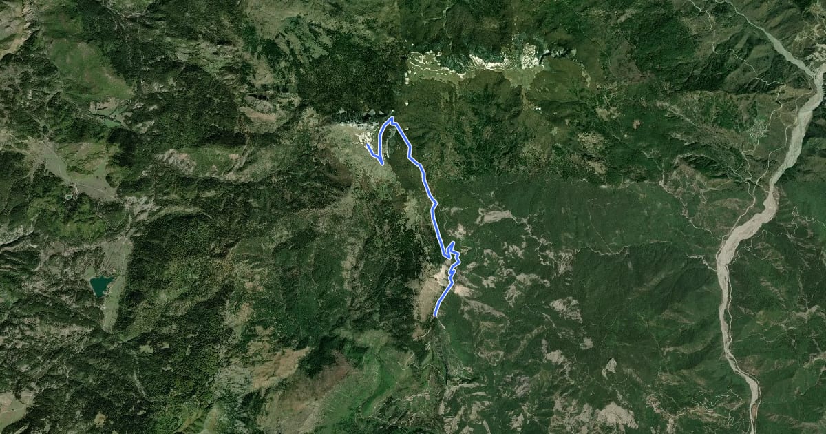 Маршрут Loutra Amarantou Kamenik Trail на спутниковом снимке