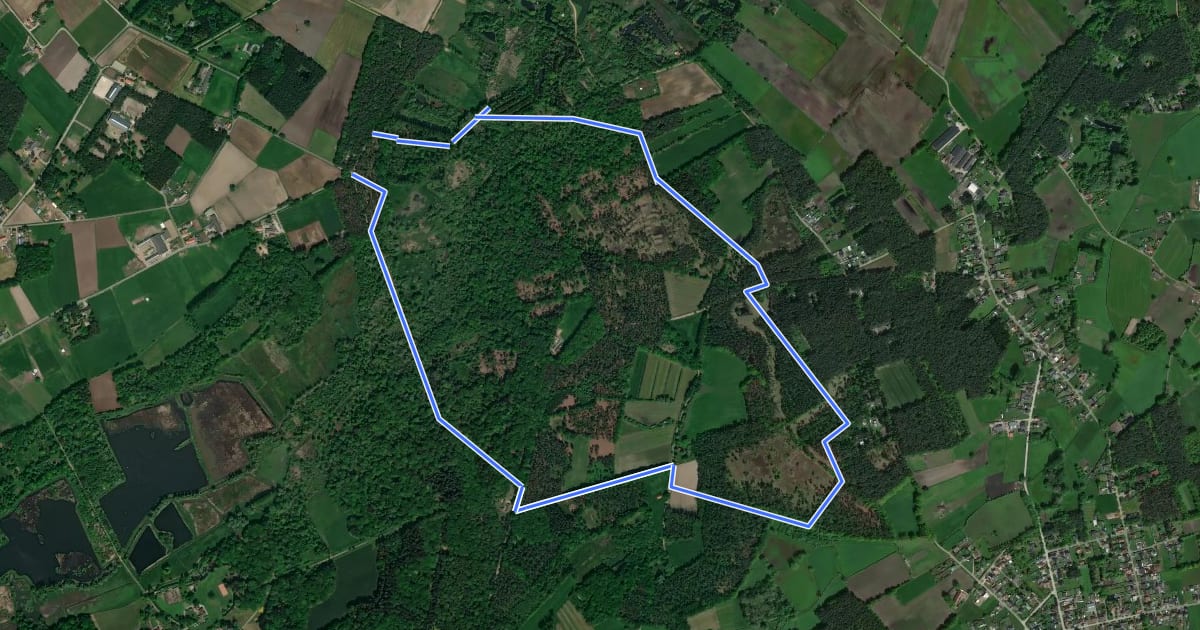 Маршрут Lovenhoek на спутниковом снимке
