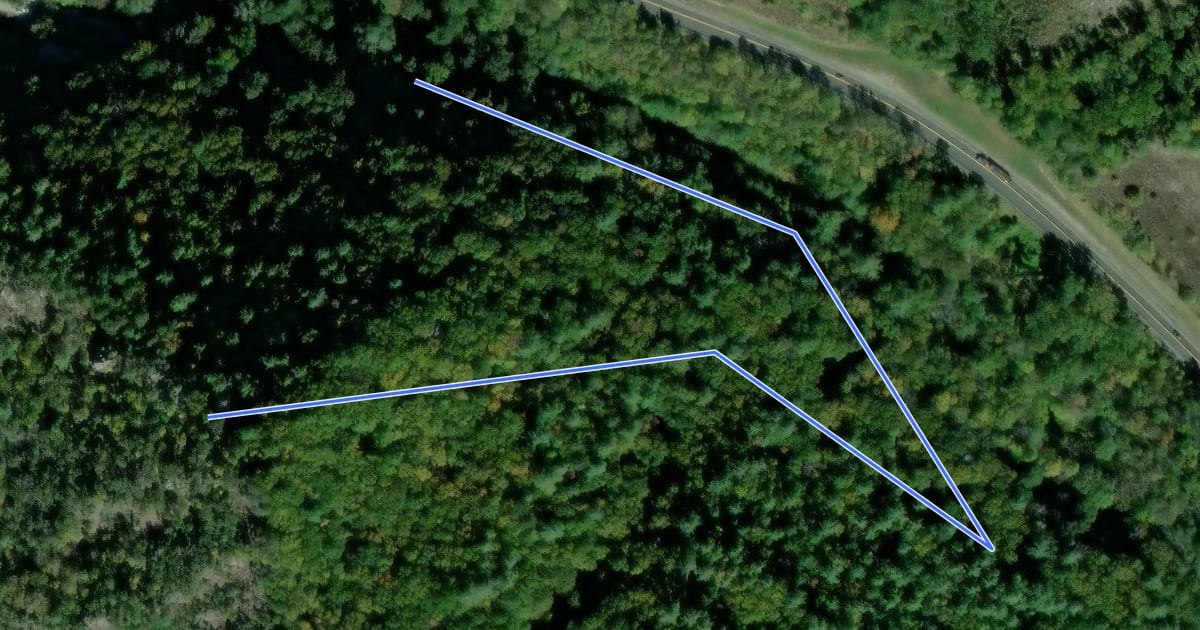Маршрут Lover's Leap Trail на спутниковом снимке