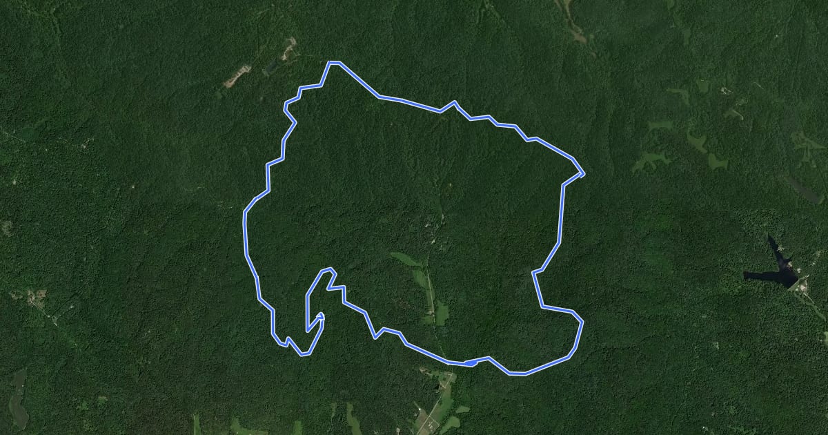 Маршрут Low Gap Trail на спутниковом снимке