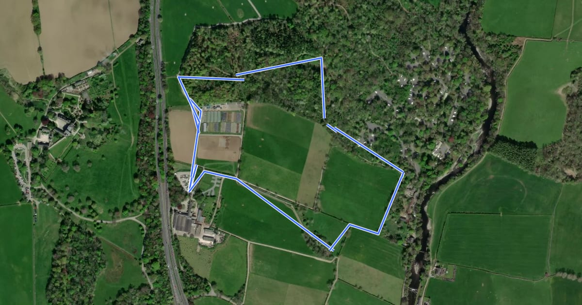 Маршрут Low Sizergh Farm Trail, Sizergh на спутниковом снимке