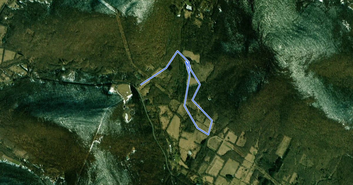 Маршрут Lower Meadow Loop на спутниковом снимке
