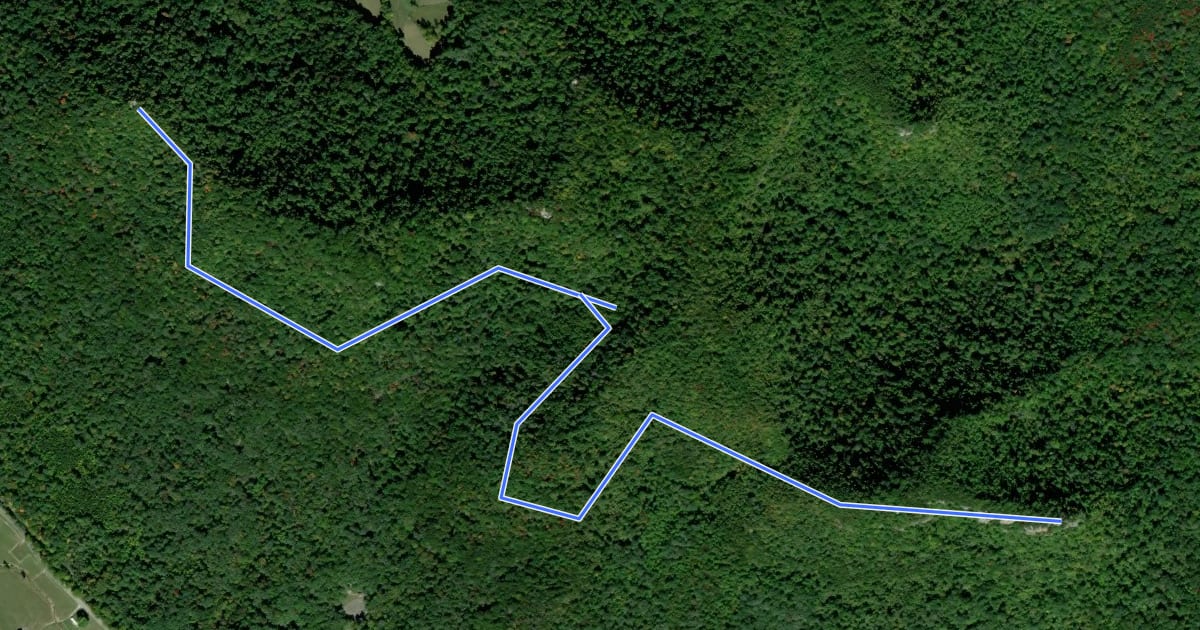 Маршрут Lower Pinnacle Trail на спутниковом снимке