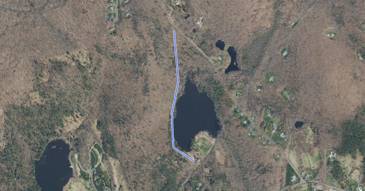 Маршрут Lower Trail на спутниковом снимке