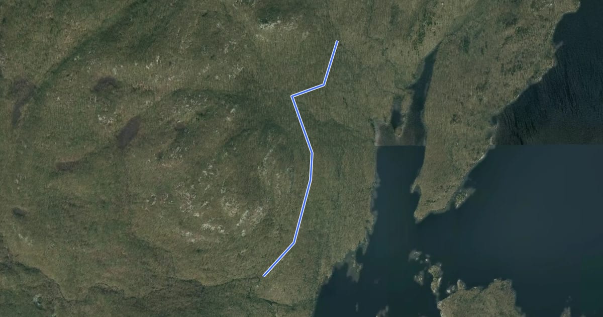 Маршрут Lower Trail на спутниковом снимке
