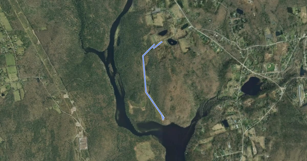 Маршрут Lower Vista Trail на спутниковом снимке