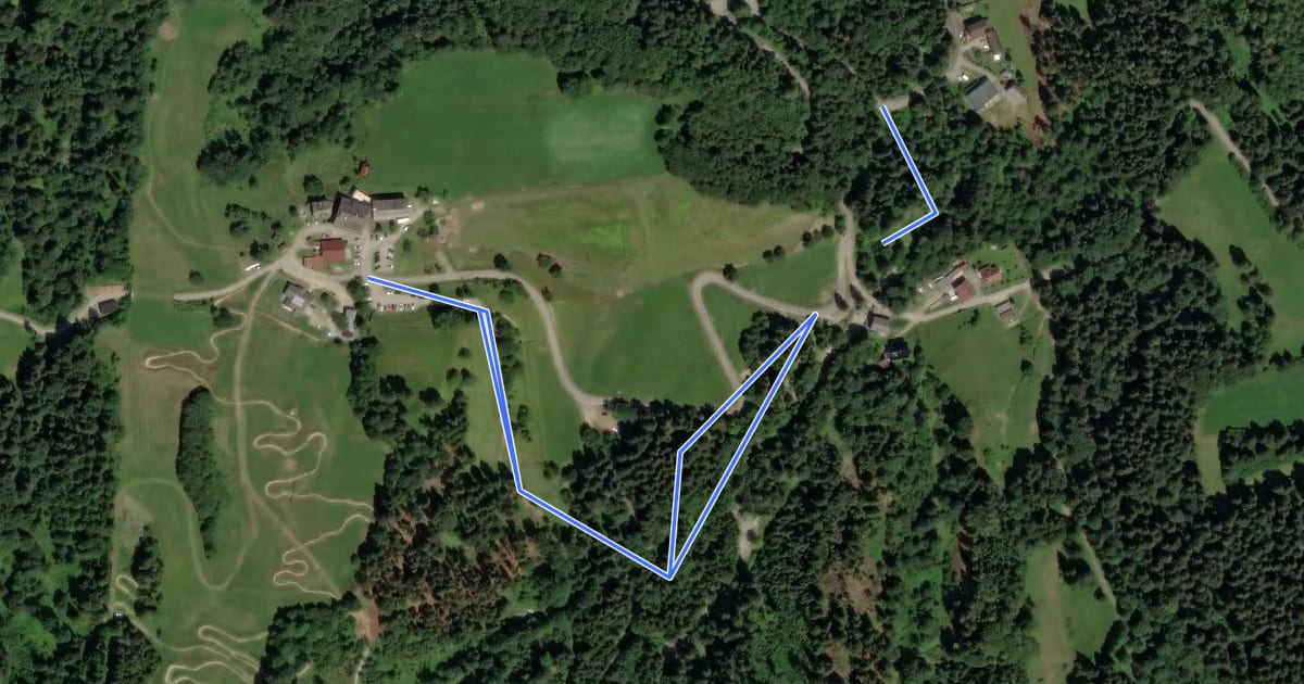 Маршрут Lowgartner Trail на спутниковом снимке
