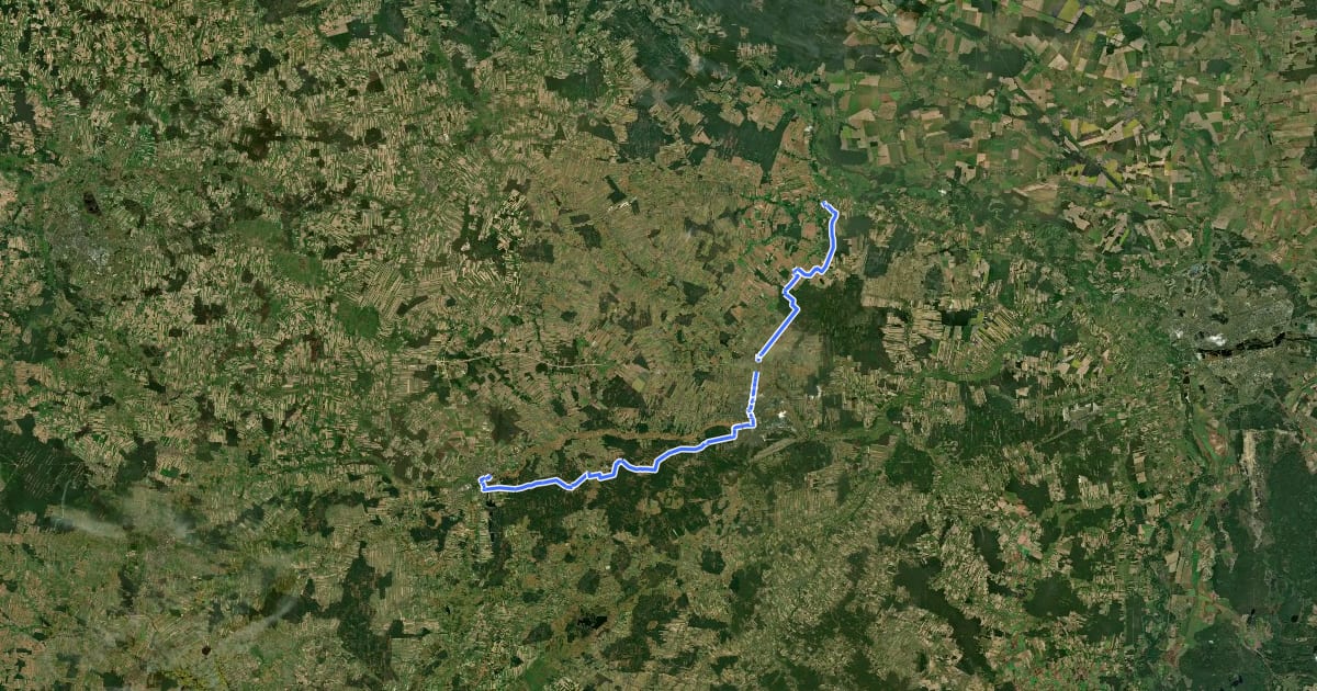 Маршрут LU-5507-y на спутниковом снимке