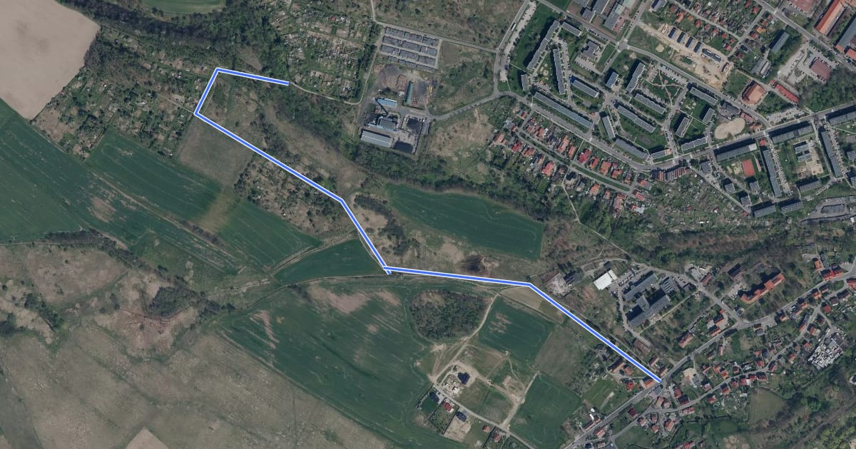 Маршрут Lubańska pętla rowerowa на спутниковом снимке