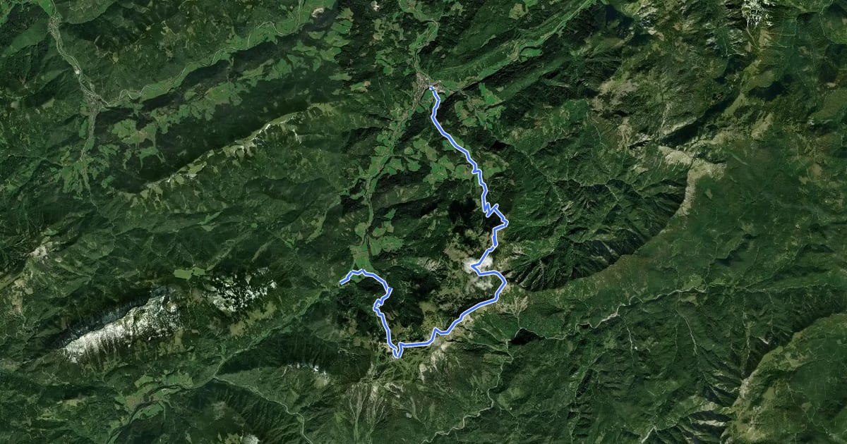 Маршрут Luchs Trail Etappe 10 на спутниковом снимке