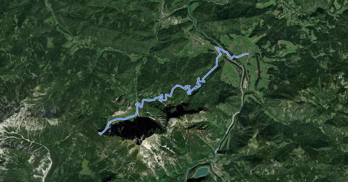 Маршрут Luchs Trail Etappe 7 на спутниковом снимке