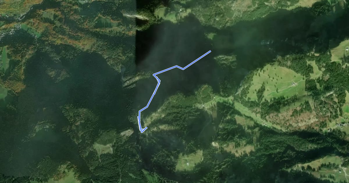 Маршрут Luchsfallenweg на спутниковом снимке