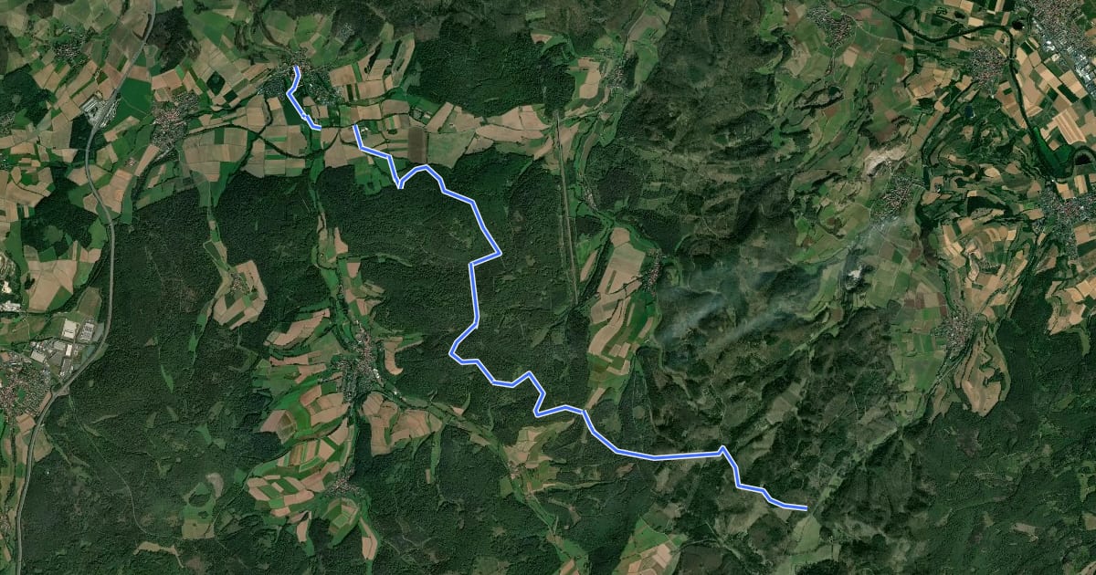 Маршрут Ludwigseckweg на спутниковом снимке
