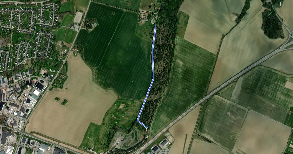 Маршрут Lunda lower на спутниковом снимке