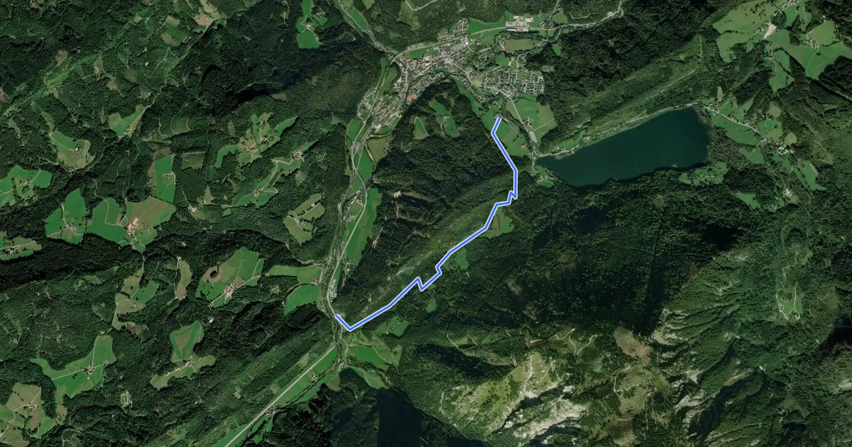Маршрут Lunz am See - Seekopf - Kasten на спутниковом снимке