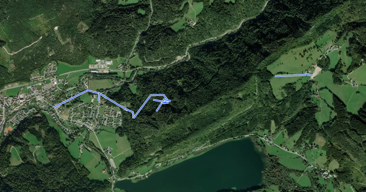 Маршрут Lunz am See, Zellerhofstraße - Almgasthaus Rehberg на спутниковом снимке