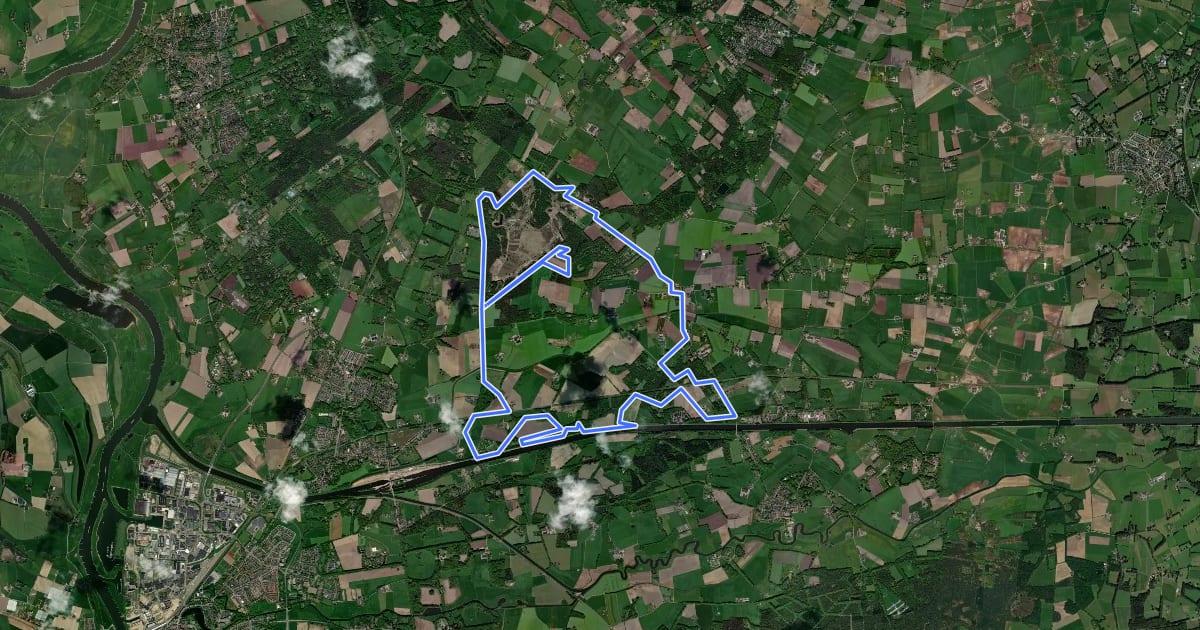Маршрут Lus Gorssel Zuid (MTB Achterhoek) на спутниковом снимке