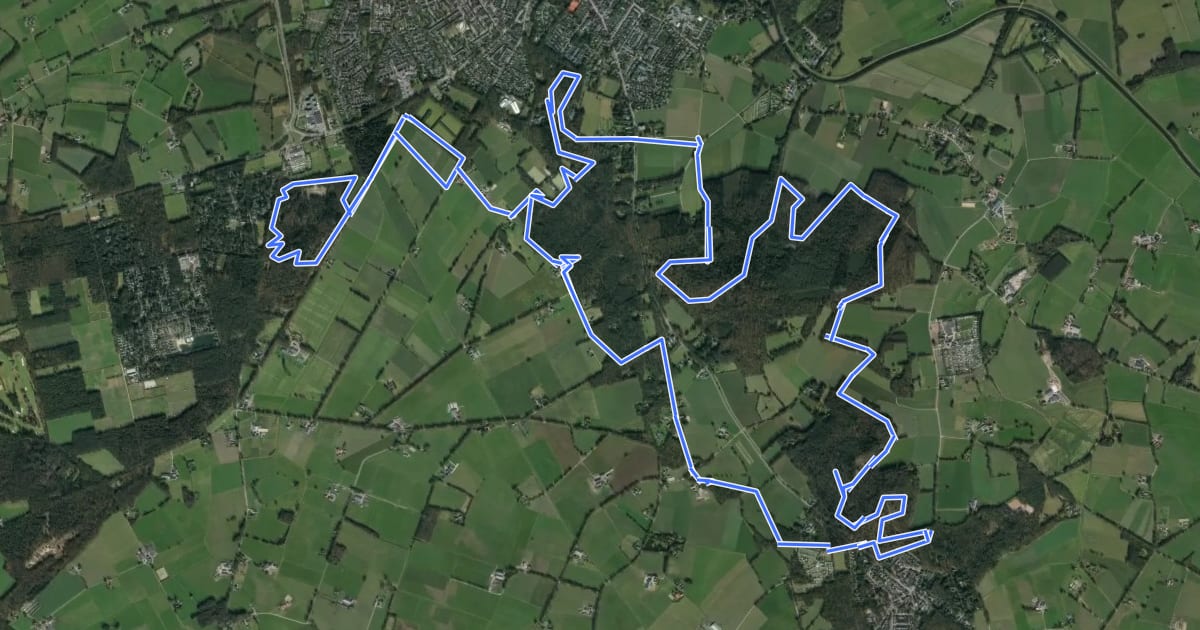 Маршрут Lus Lochem (MTB Achterhoek) на спутниковом снимке