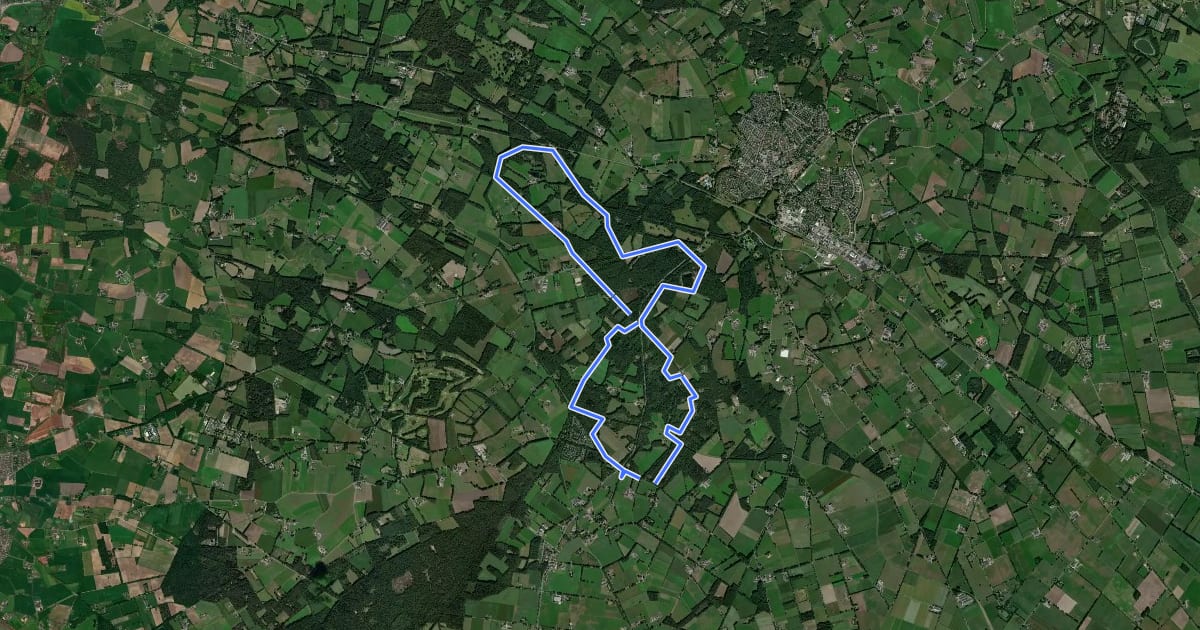 Маршрут Lus Ruurlo (MTB Achterhoek) на спутниковом снимке