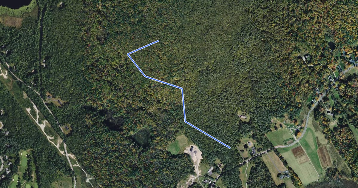 Маршрут Luti Trail на спутниковом снимке