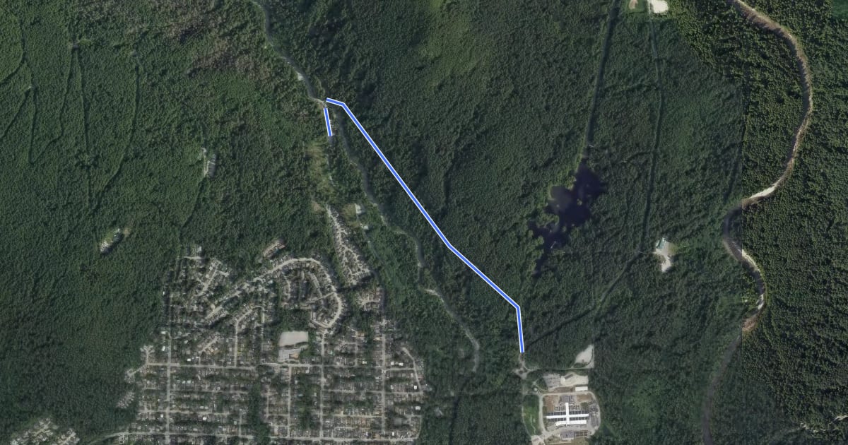 Маршрут Lynn Valley на спутниковом снимке