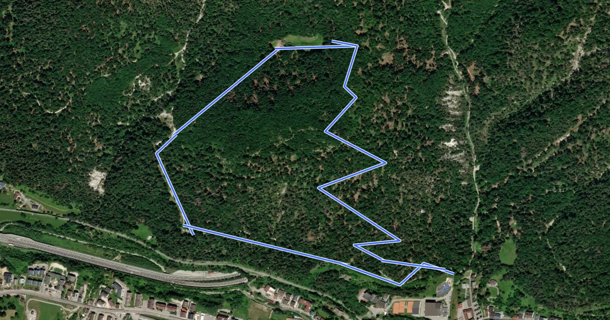 Маршрут Lynx Trail на спутниковом снимке