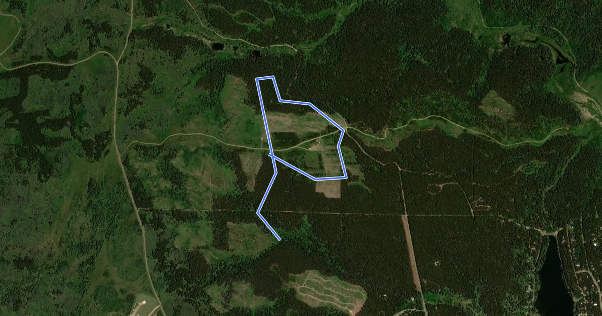 Маршрут Lynx Trail на спутниковом снимке