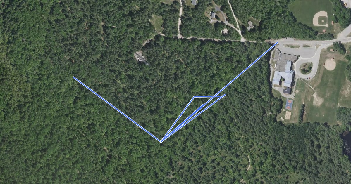 Маршрут Lynx Trail на спутниковом снимке