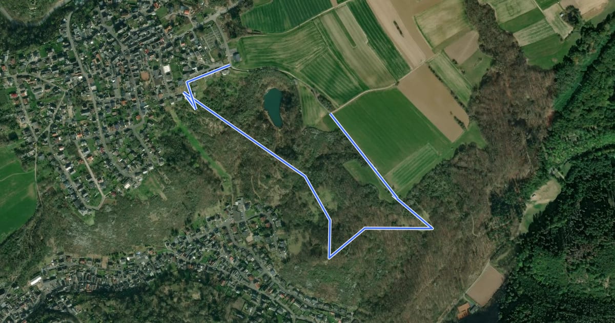 Маршрут LZ3 - Rundwanderweg Dattenberg на спутниковом снимке