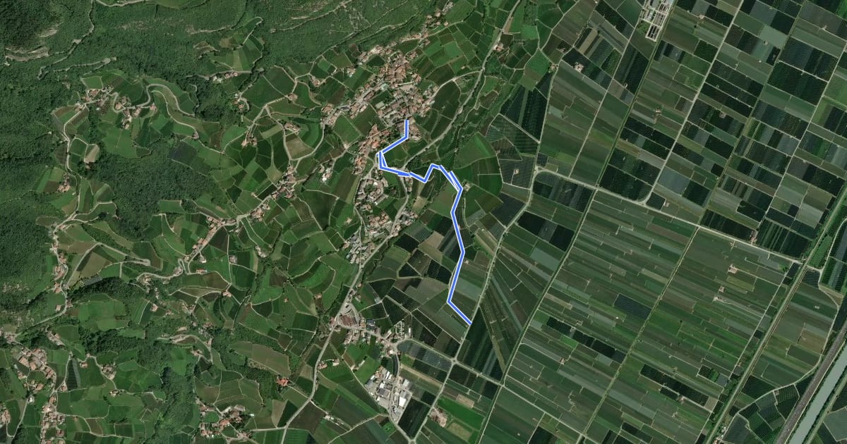 Маршрут Mühlastiege на спутниковом снимке