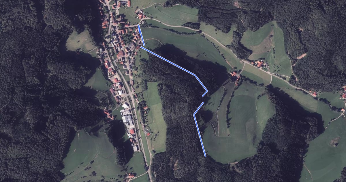 Маршрут Mühlenbach Hochenhof - Birklesattel на спутниковом снимке