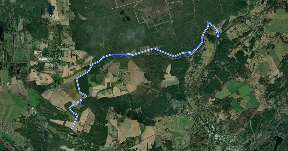 Маршрут Mühlenbachweg на спутниковом снимке