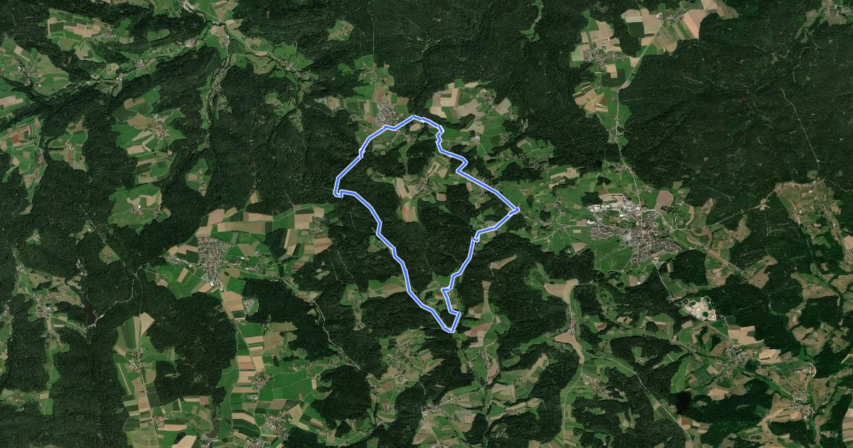 Маршрут Mühlenwanderweg - Rundweg 5 на спутниковом снимке