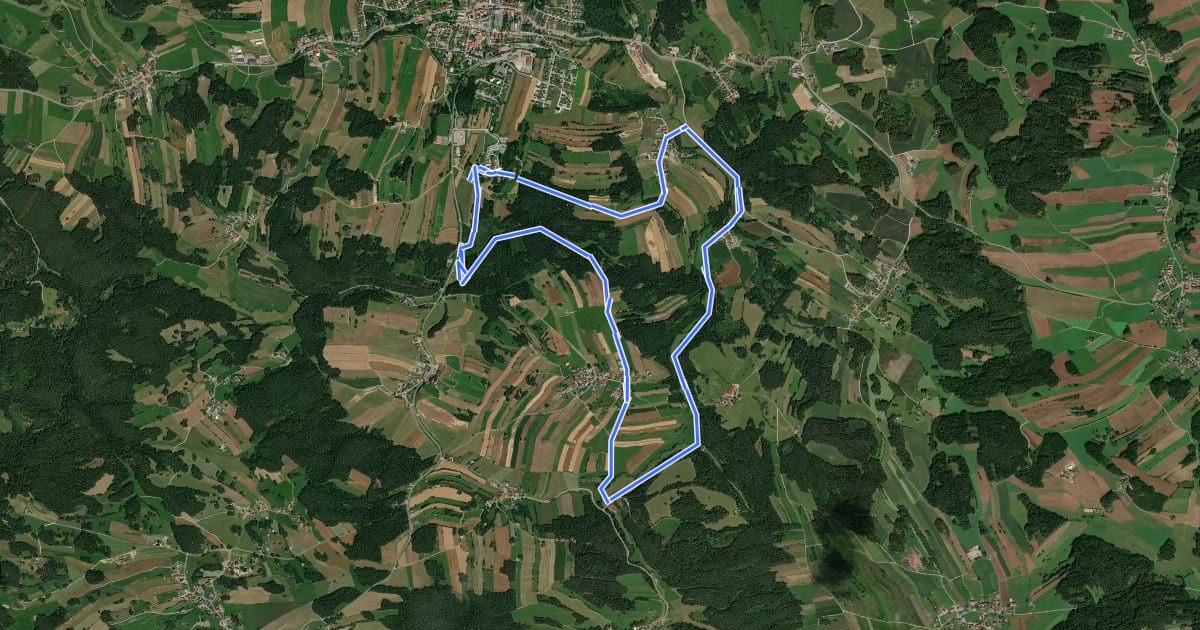 Маршрут Mühlenweg 1 на спутниковом снимке