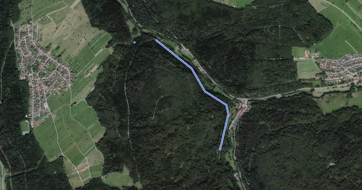 Маршрут Mühlenweg - Oberes Maisenbachtal на спутниковом снимке