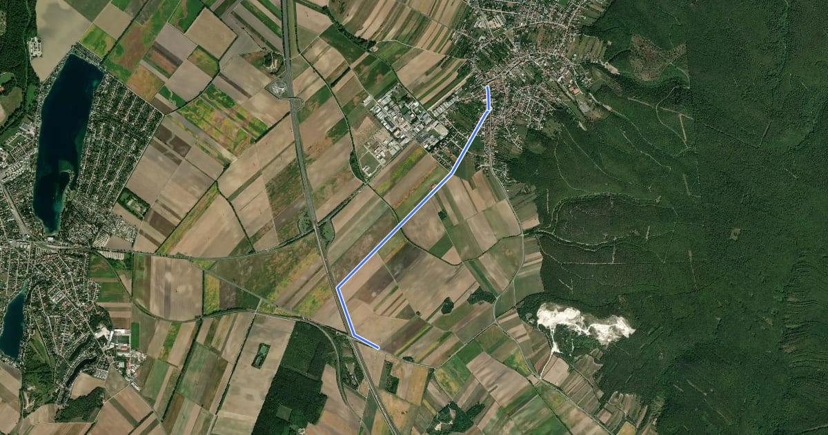 Маршрут Mühlgassenrunde (Rundwanderweg) на спутниковом снимке