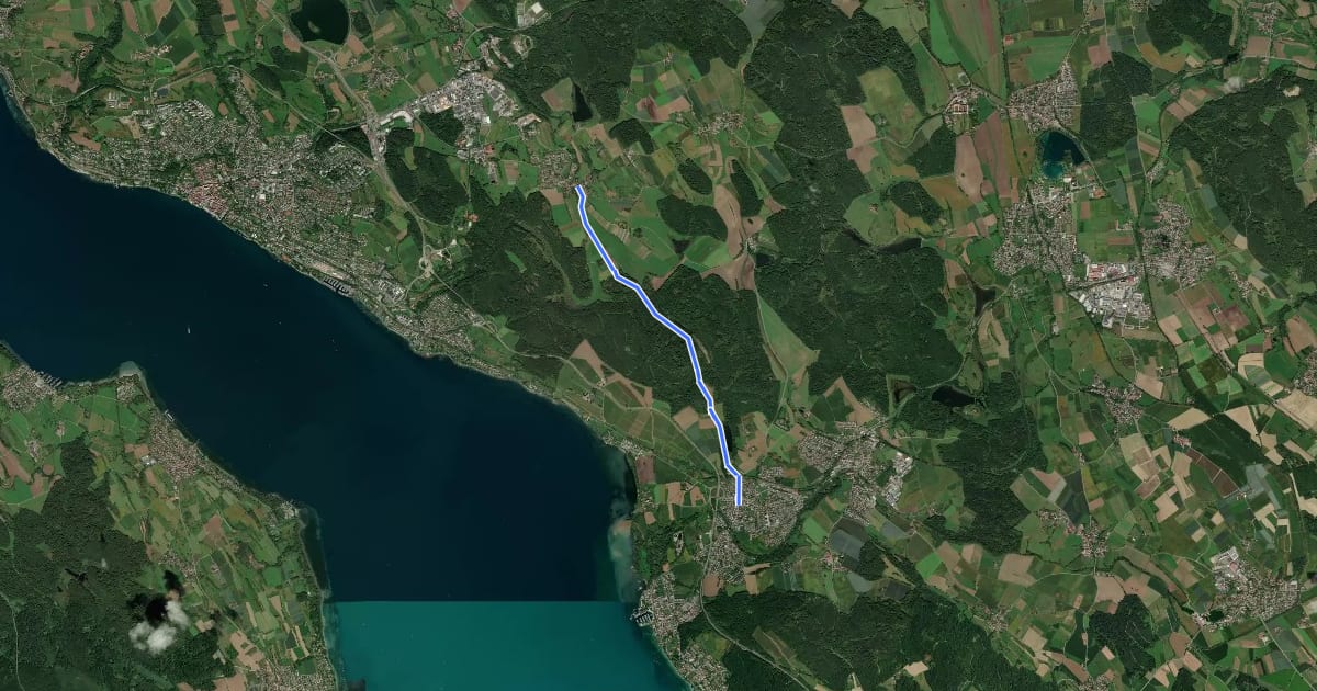 Маршрут Mühlhofen - Deisendorf на спутниковом снимке