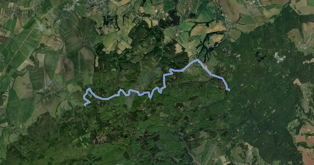 Маршрут [M] Kudlovická dolina (rozc.) - Roštínská kaple на спутниковом снимке