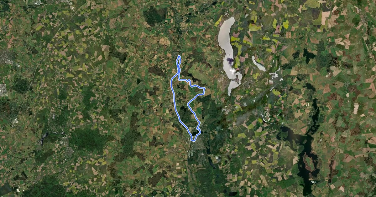 Маршрут Mölln Tour 4 на спутниковом снимке