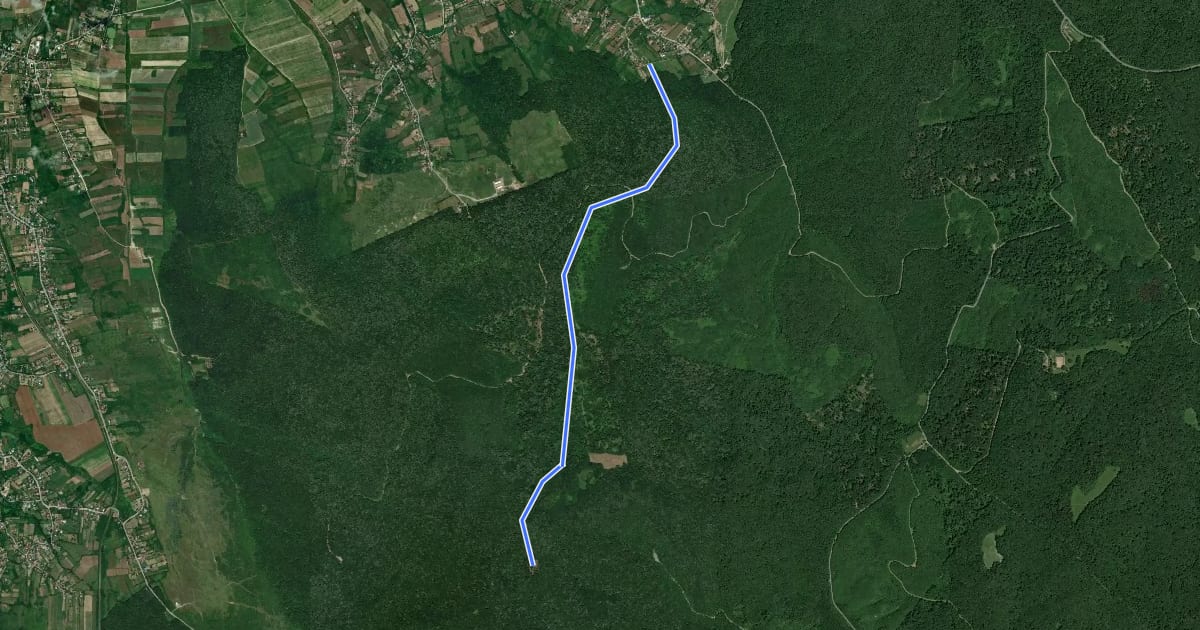 Маршрут Mănăstirea Bârnova - Movila Rotundă на спутниковом снимке