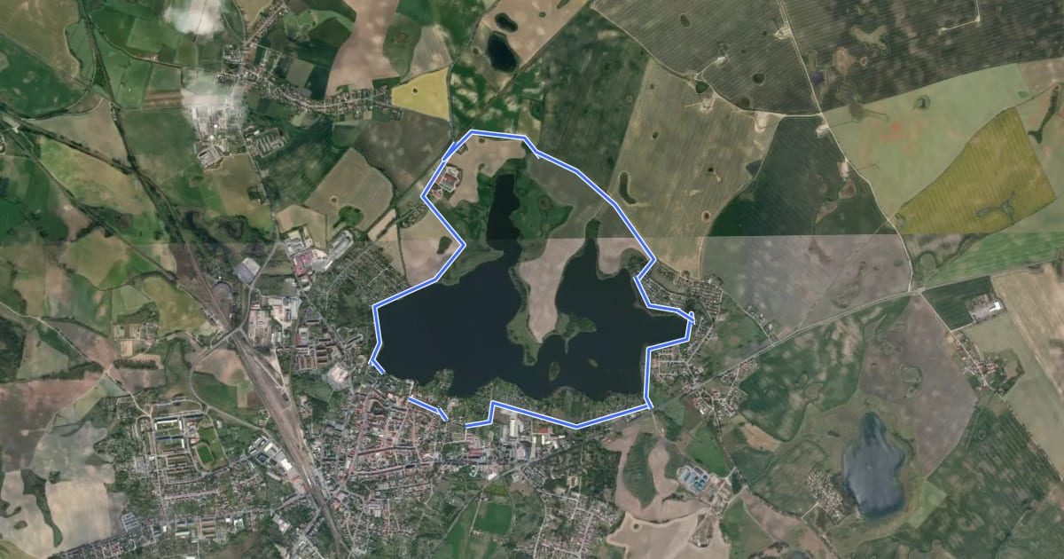 Маршрут Mündesee-Rundweg на спутниковом снимке