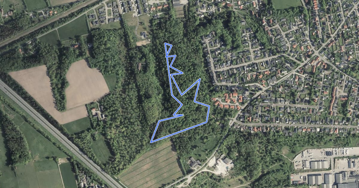 Маршрут Månedalen MTB rute на спутниковом снимке