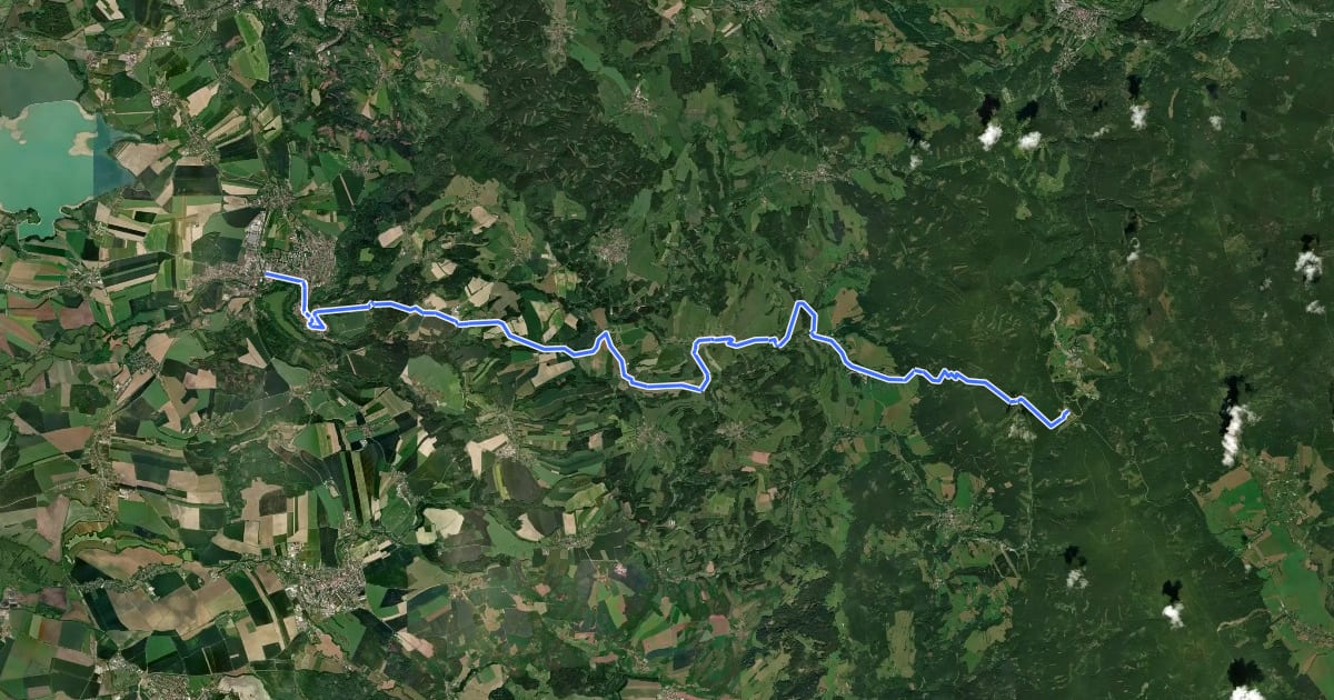 Маршрут [M] Nové Město nad Metují - Šerlich на спутниковом снимке