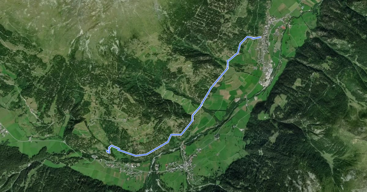 Маршрут Münstertal Trail на спутниковом снимке