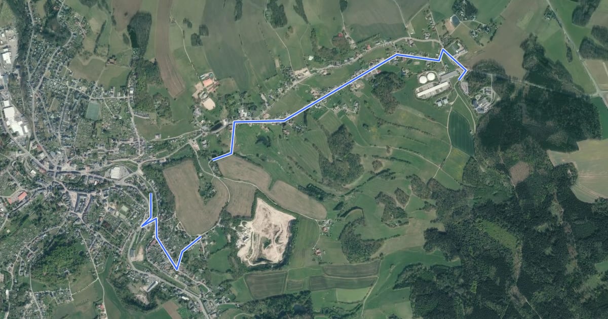 Маршрут MÖPLÜ-Park > Hirschenstein на спутниковом снимке