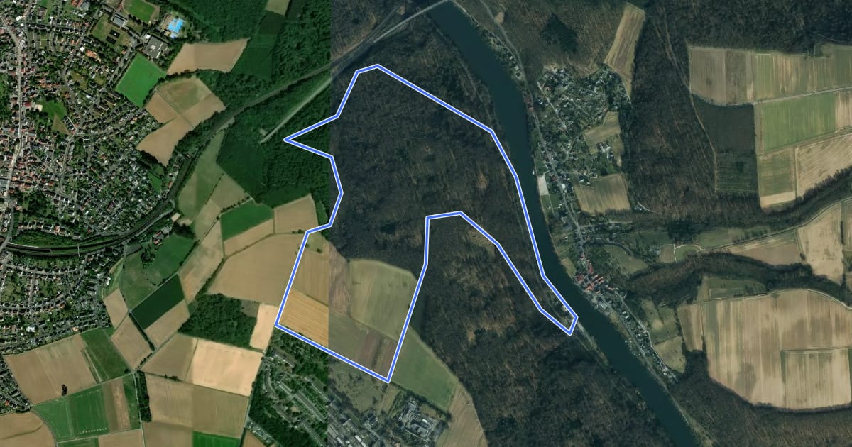 Маршрут Märchenmühlenweg на спутниковом снимке